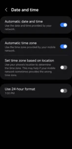 تاریخ و زمان خودکار را در اندروید فعال کنید