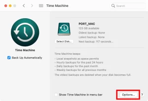 نحوه پشتیبان گیری از مک با Time Machine