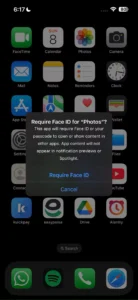 درخواست تأیید با برچسب "Require Face ID for Photos" در آیفون