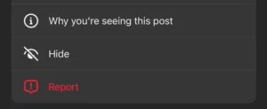 مخفی کردن یک پست در اینستاگرام
