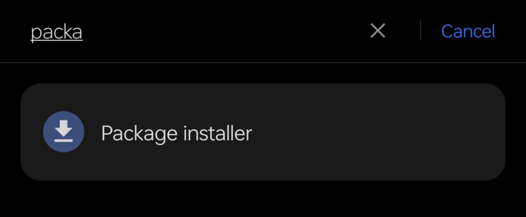 Package Installer