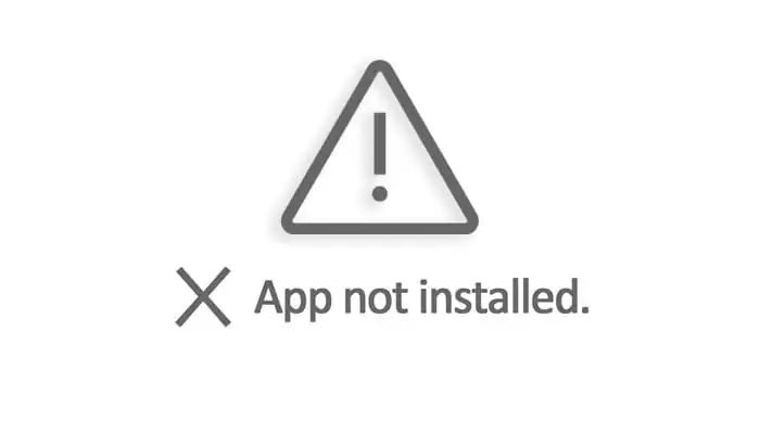 ارور App Not Installed