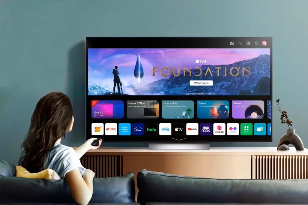 تلویزیون هوشمند ال‌جی با نمایش webos