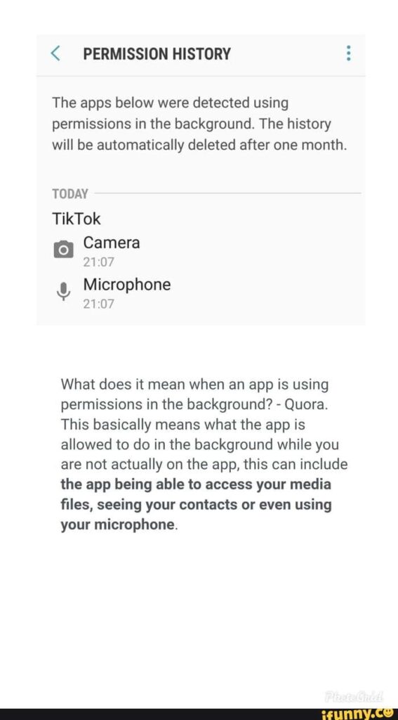 Permission Usage History در اندروید