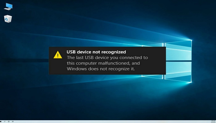 خطای USB Device not Recognized